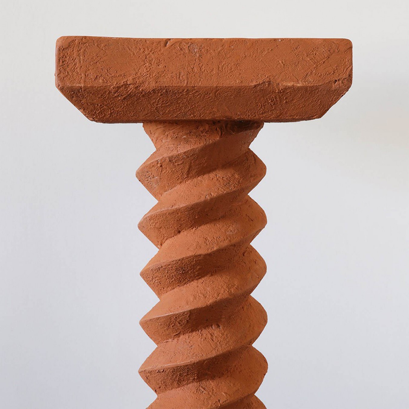 Spiral Terracotta Pedestal