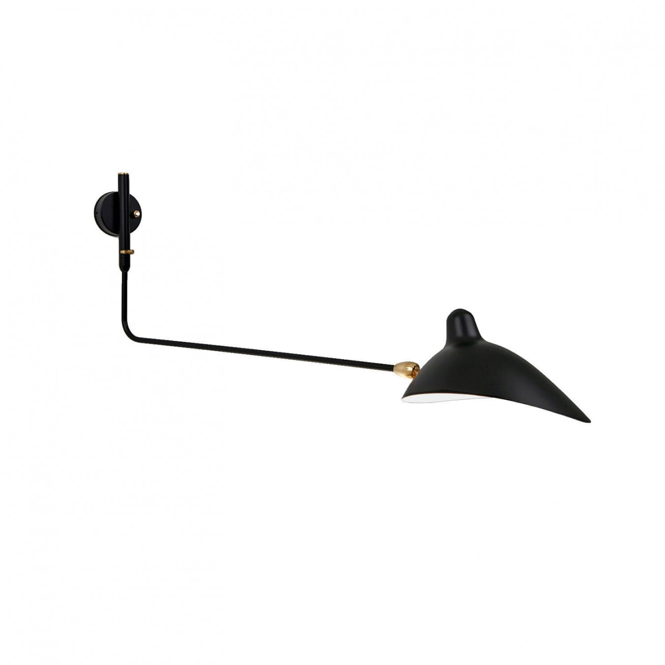 Wall Light with 1 straight pivoting arm