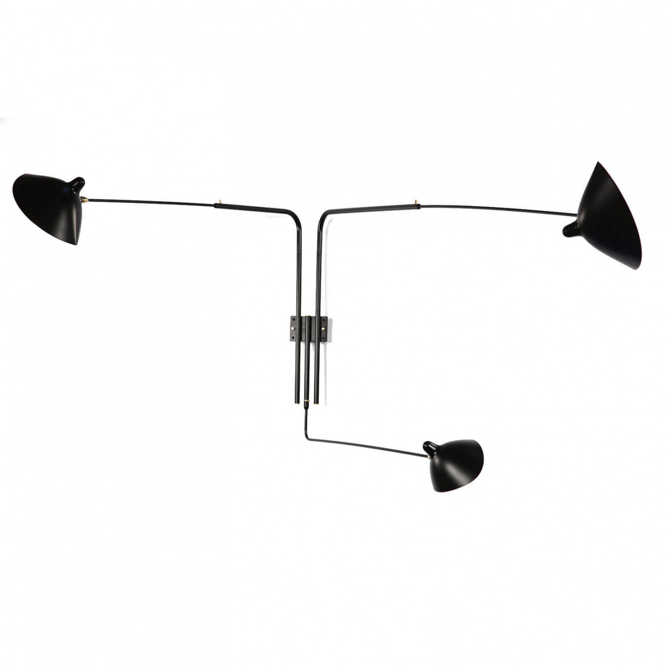 Wall Light with 3 pivoting arms