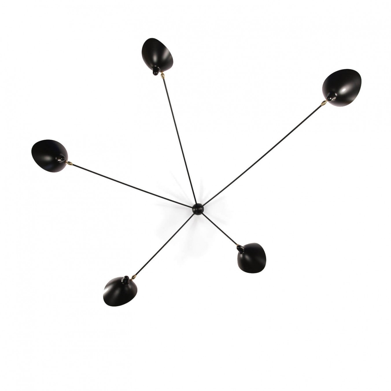 Spider Wall Light with 5 fixed arms