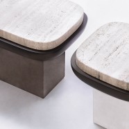 Olympia marble side table
