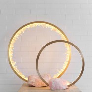 Portal table lamp Rose Quartz