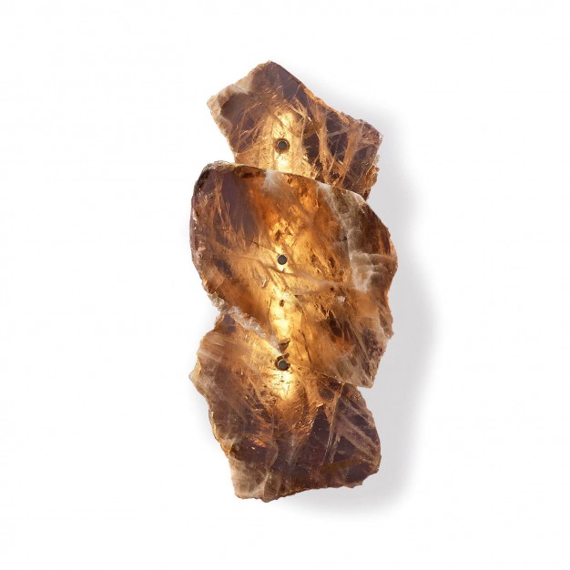 PETRA I Smoky Quartz Wall Sconce