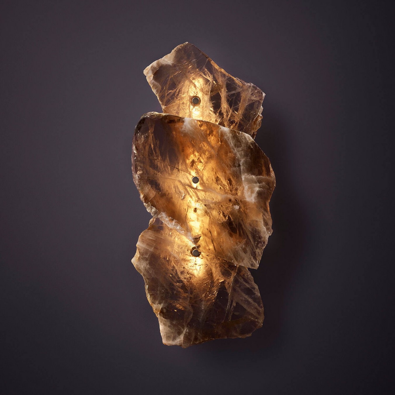 PETRA I Smoky Quartz Wall Sconce