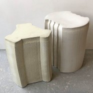 pressed stool with glaze | model 4