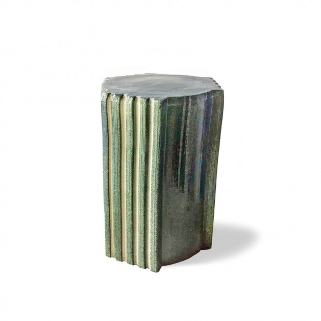 pressed stool with glaze | model 6