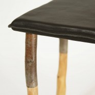 Pressed wood natural stool