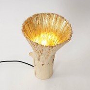 Pressed wood table light