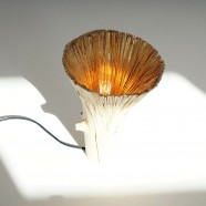 Pressed wood table light