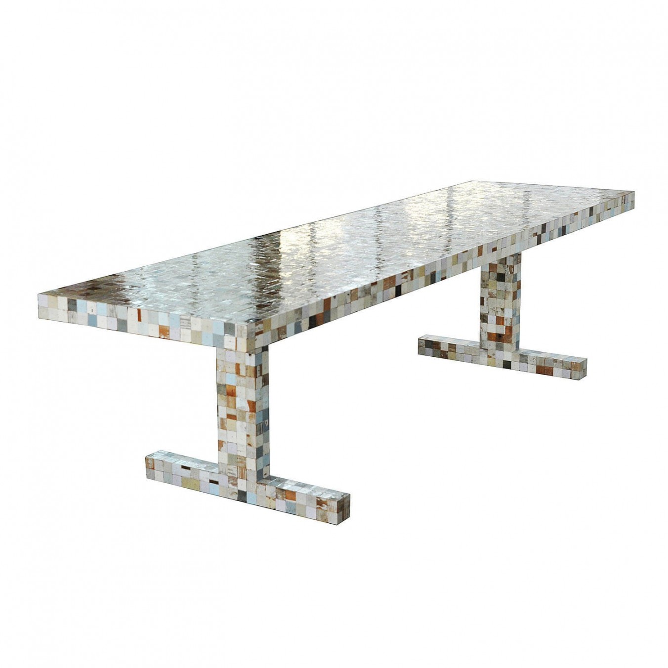 Waste waste table lacquered