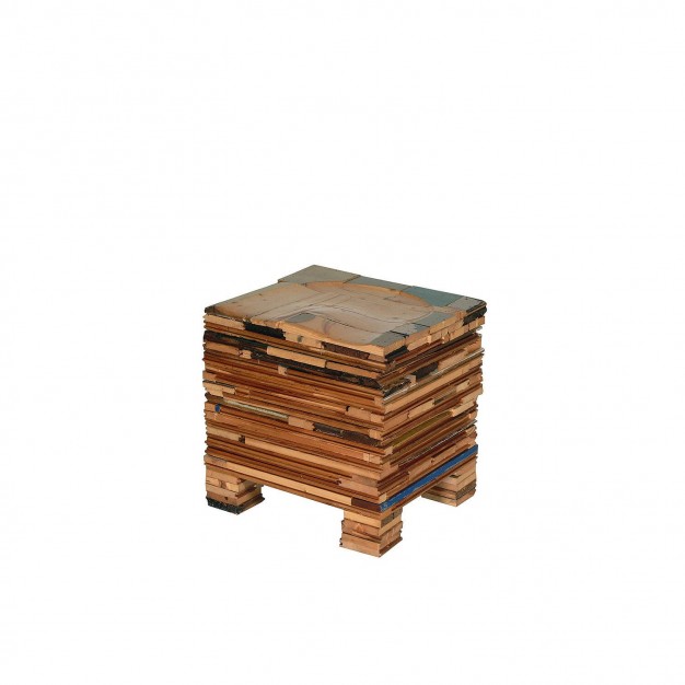 Waste stacked stool