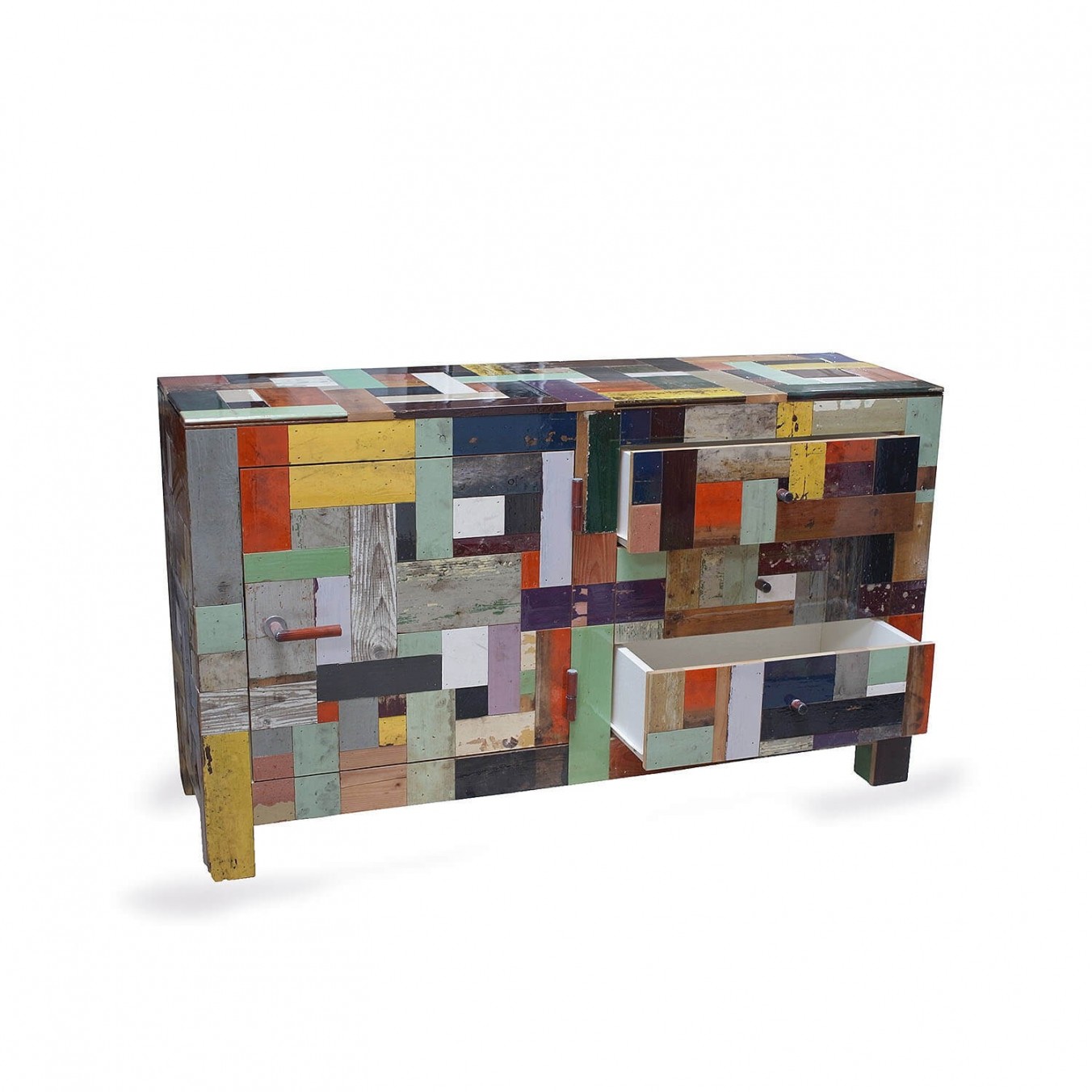 Waste Cabinet in Scrapwood