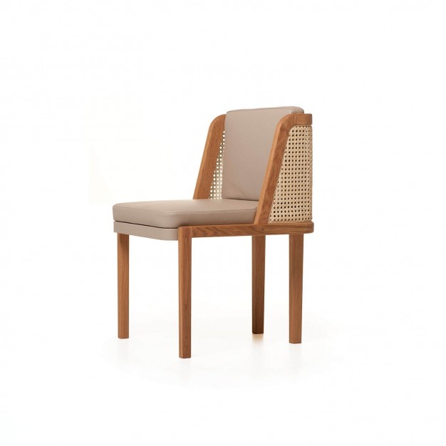 THRONE DINING CHAIR WITH RATTAN