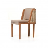 THRONE DINING CHAIR WITH RATTAN