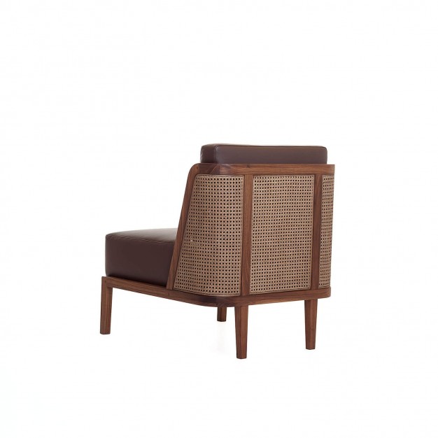 THRONE LOUNGE CHAIR WITH RATTAN