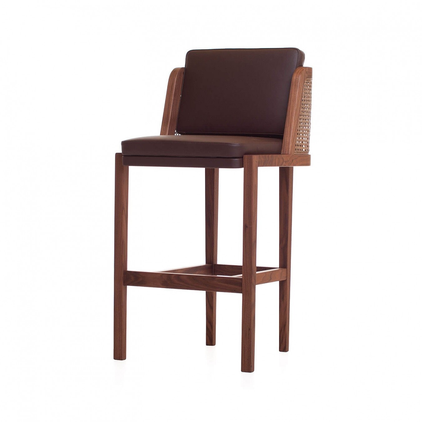 THRONE BARSTOOL WITH RATTAN