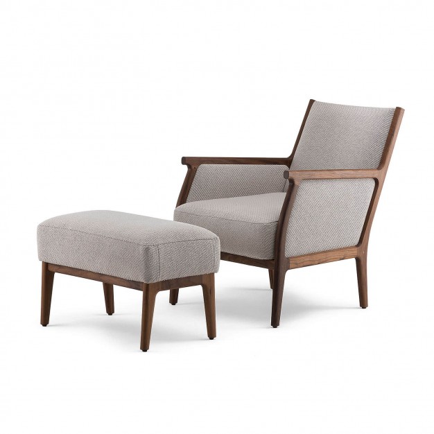 MIRA LOUNGE CHAIR + OTTOMAN