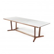SHAKER DINING TABLE - MARBLE TOP