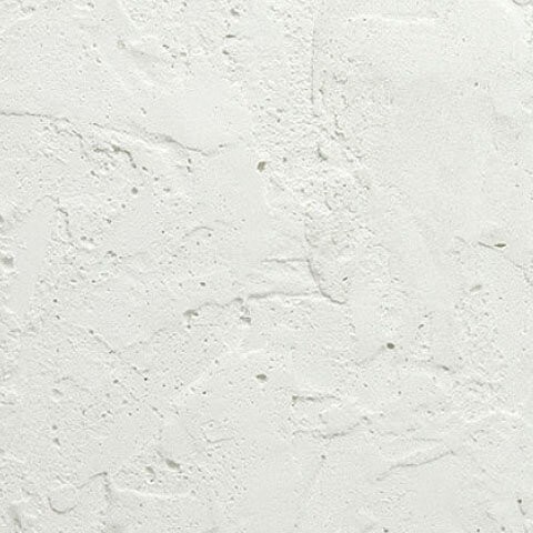 White modeled plaster