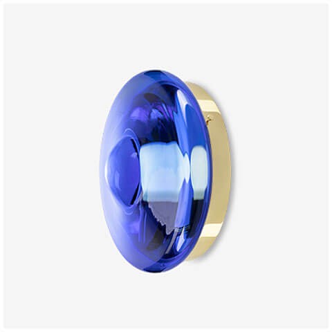 neptune blue / polished brass 